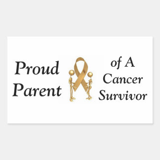 Bumper Sticker, Proud Parent, Survivor Rectangular Sticker