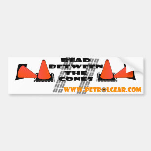 Bumper Sticker: Read Between the Cones Sticker
