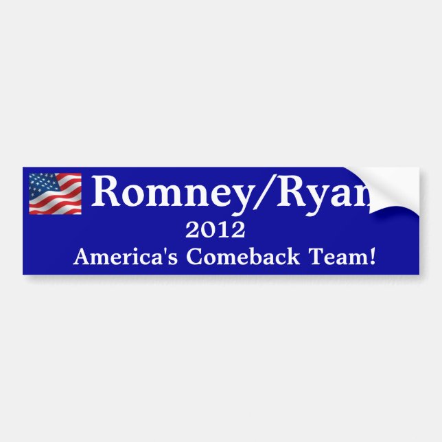 Bumper Sticker Romney/Ryan 2012 (Front)