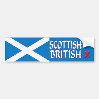 Bumper Sticker Scottish Yes British No
