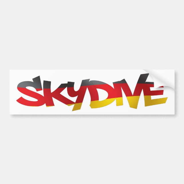BUMPER STICKER SKYDIVE GERMANY (Front)