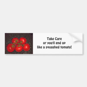 Bumper Sticker - Take Care - 5 Tomatoes