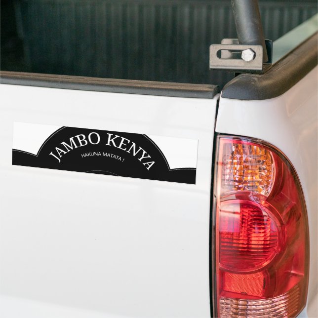 Bumper Sticker Template (On Truck)
