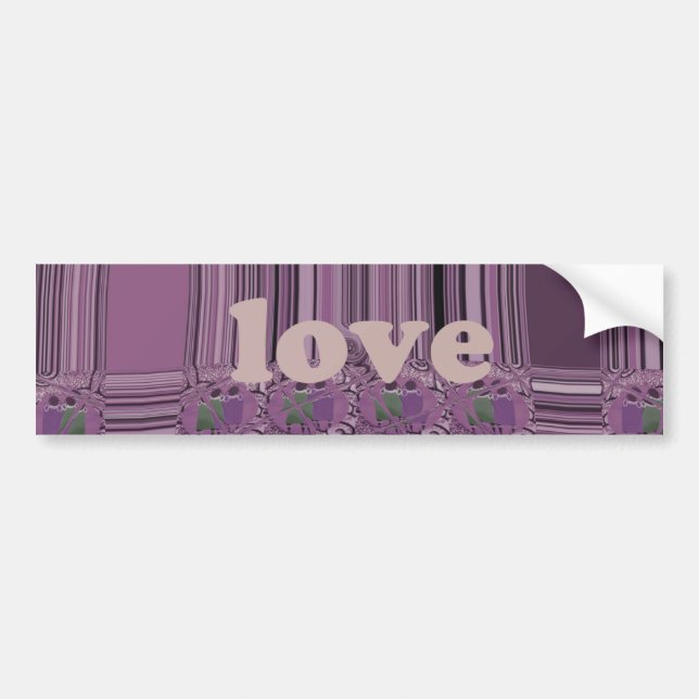 Bumper Sticker Template Car Bumper Sticker Love (Front)