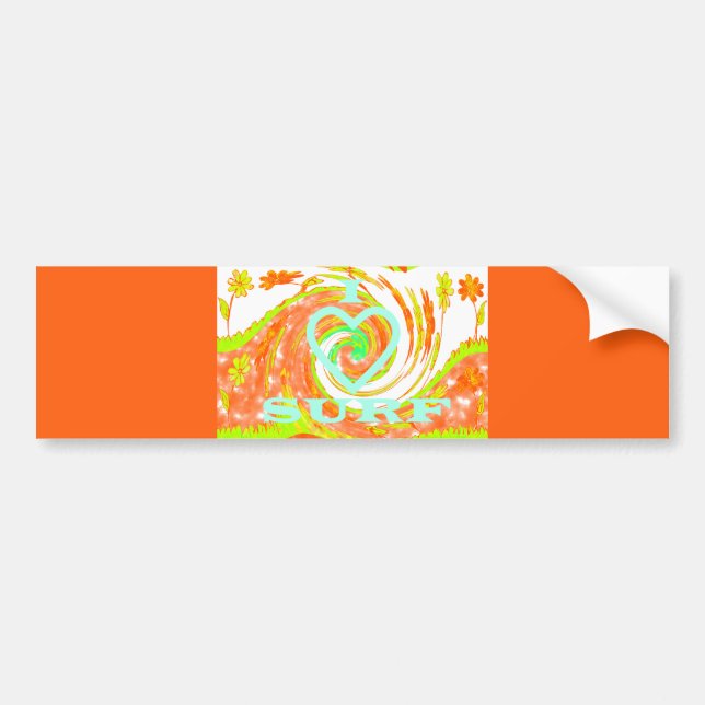 Bumper Sticker Template Car Surfing my life (Front)