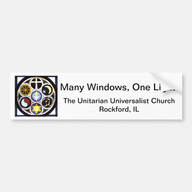 Bumper Sticker The Unitarian Universalist Church (Front)