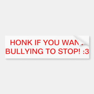 Bumper Sticker to Stop Bullying