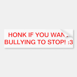 Bumper Sticker to Stop Bullying