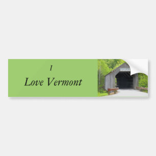 Bumper Sticker, Vermont Covered Bridge Sticker