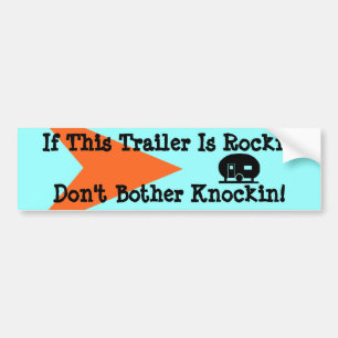 Bumper Sticker Vintage Camping Trailer Travel