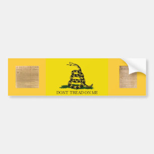 Bumper Sticker w/ Gadsen Flag-Dont Tread On Me