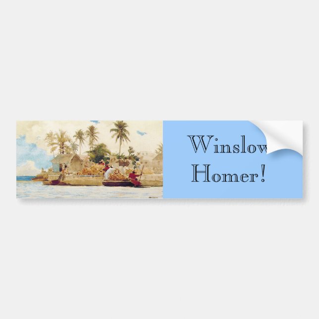Bumper Sticker : Winslow Homer Sponge Fishermen (Front)