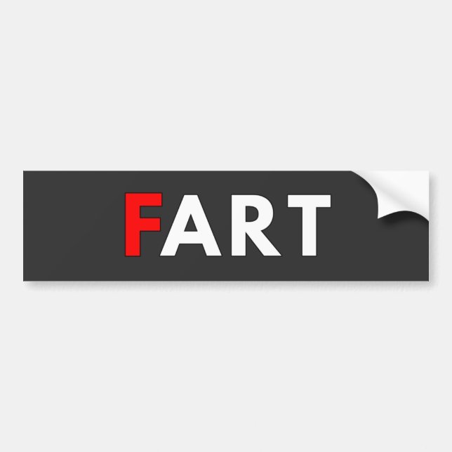 Bumper Sticker with F ART Logo (Front)