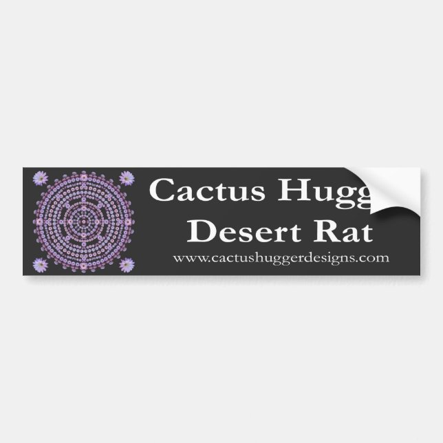 Bumper Sticker with Nightblooming Mandala (Front)