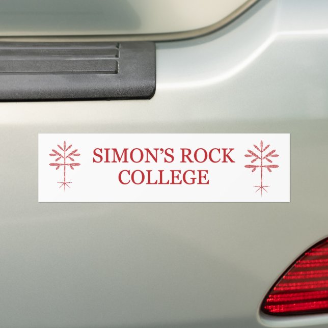 Bumper Sticker with Red SRC & Sapling (On Car)