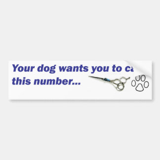 Bumper - Your Dog Wants You to Call... Bumper Sticker