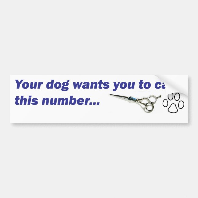 Bumper - Your Dog Wants You to Call... Sticker (Front)
