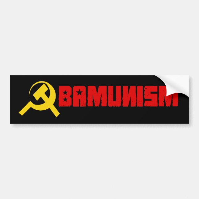 Bumpersticker - Obamunism red Bumper Sticker (Front)