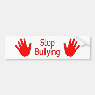 Bumpersticker with 'Stop Bullying' Bumper Sticker