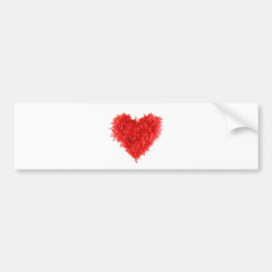 BumperStickers RedHeartBoa Bumper Sticker