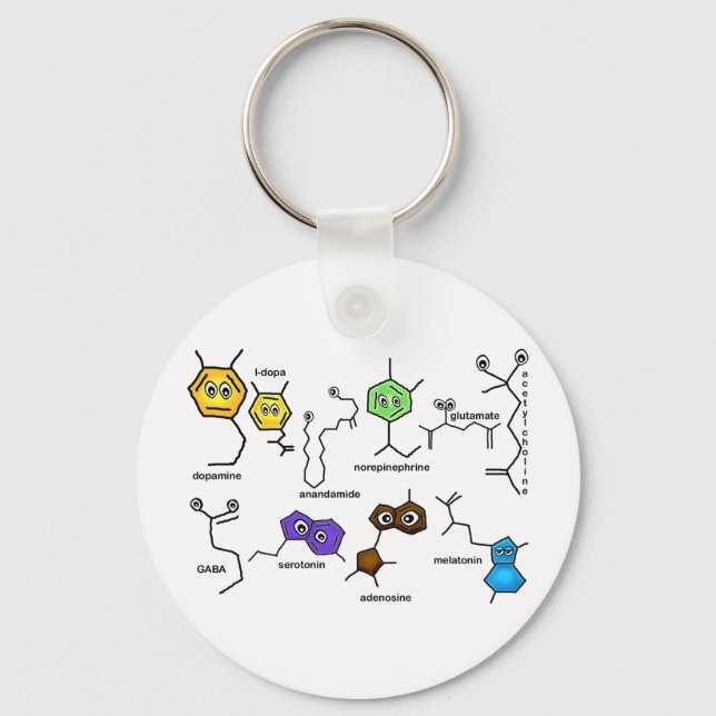 Bumpy Neurotransmitters Key Ring (Front)