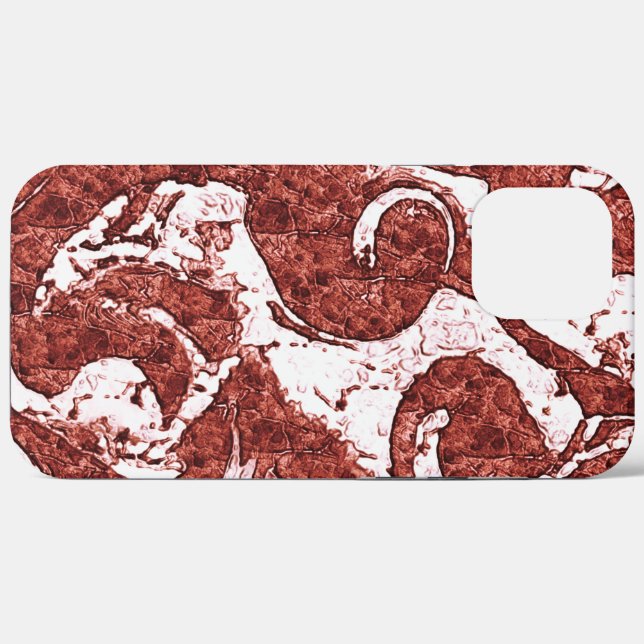 Bumpy rocky coral and white spots Case-Mate iPhone case (Back (Horizontal))