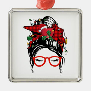 Bun And Teacher Metal Ornament