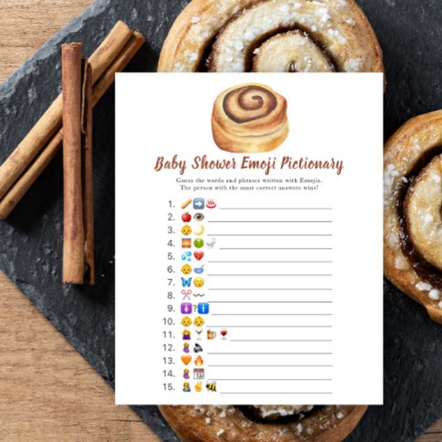 Bun baby shower Emoji picture game (Creator Uploaded)