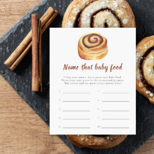 Bun baby shower - Name that baby food