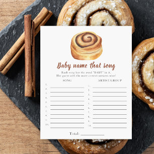 Bun baby shower - Name that song game