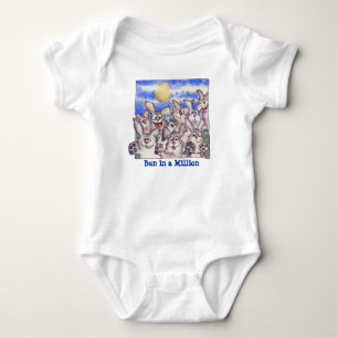 Bun in a Million Cartoon Rabbits Baby Bodysuit