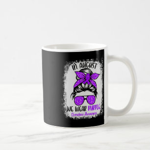 Bun In August We Wear Purple Overdose Awareness Mo Coffee Mug