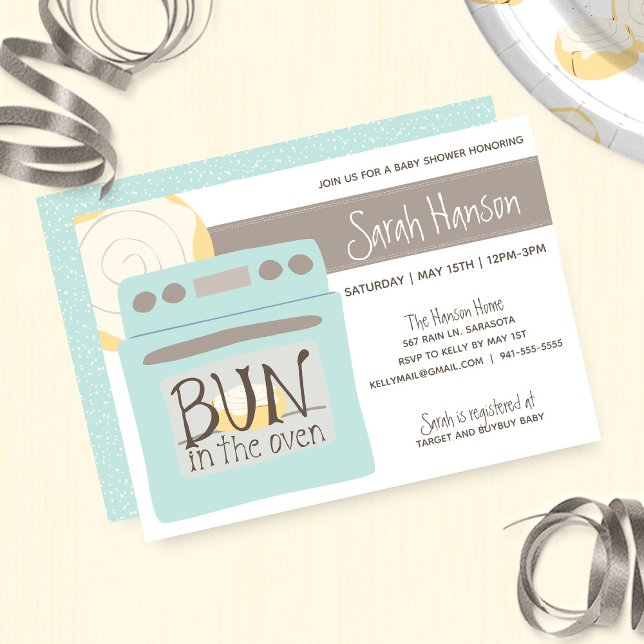 Bun in the Oven Baby Shower Invitation (Creator Uploaded)