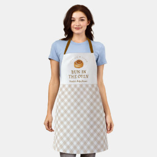 Bun In The Oven Baby Shower Personalized Baking Apron