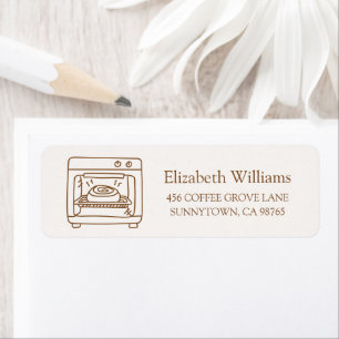 Bun in the Oven Baby Shower Return Address Labels