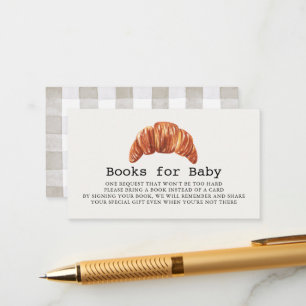 Bun in the Oven Bakery Pastries Book Request Enclosure Card