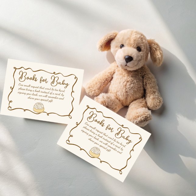 Bun in the oven baking baby shower book request enclosure card (Bun in the oven baking baby shower book request enclosure card books for baby)