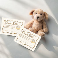 Bun in the oven baking baby shower diaper raffle