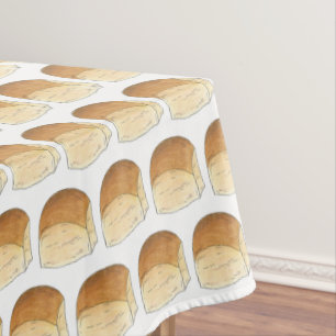 Bun in The Oven Bread Dinner Roll Baby Shower Tablecloth