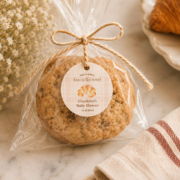 Bun in the Oven Croissant Girl Baby Shower Favour Tags