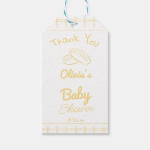 Bun In the Oven Hand Drawn Neutral Baby Shower Gift Tags