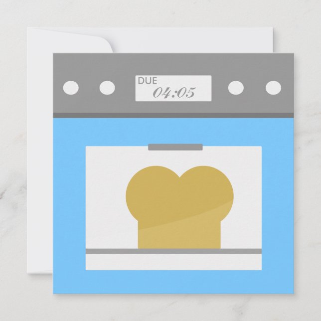 Bun in the Oven Invitation (Front)