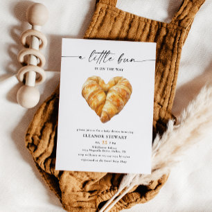 Bun in the Oven Kitchen Theme Baking Baby Shower Invitation