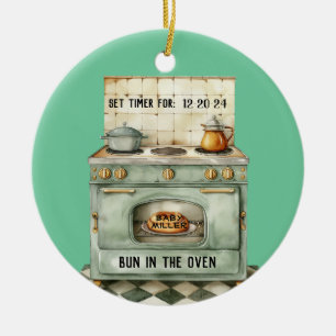 Bun in the Oven Ornament Personalized