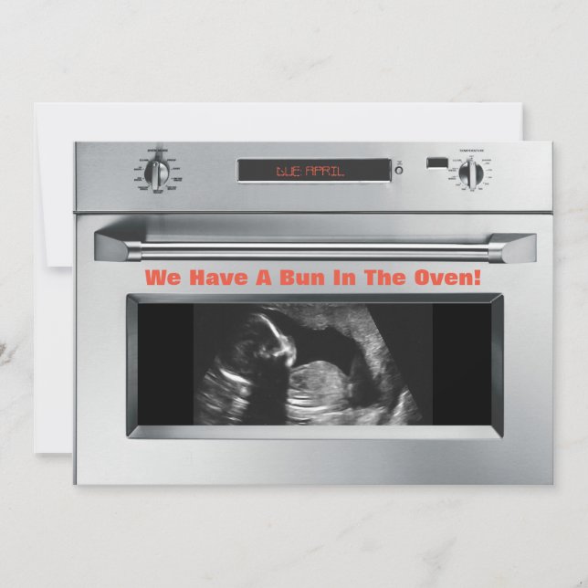 Bun In The Oven Pregnancy Announcement (Front)