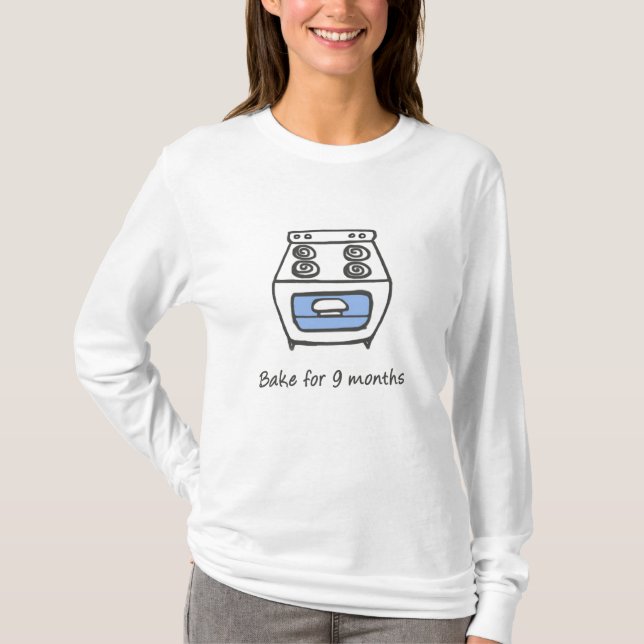 Bun in the oven to bake boy tee (Front)