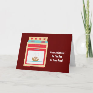 Bun Oven (customisable maternity) Card