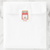Bun Oven (customisable maternity) Square Sticker (Bag)