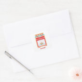 Bun Oven (customisable maternity) Square Sticker (Envelope)