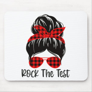Bun Rock The Test Day 2023 Testing Day May Teacher Mouse Pad
